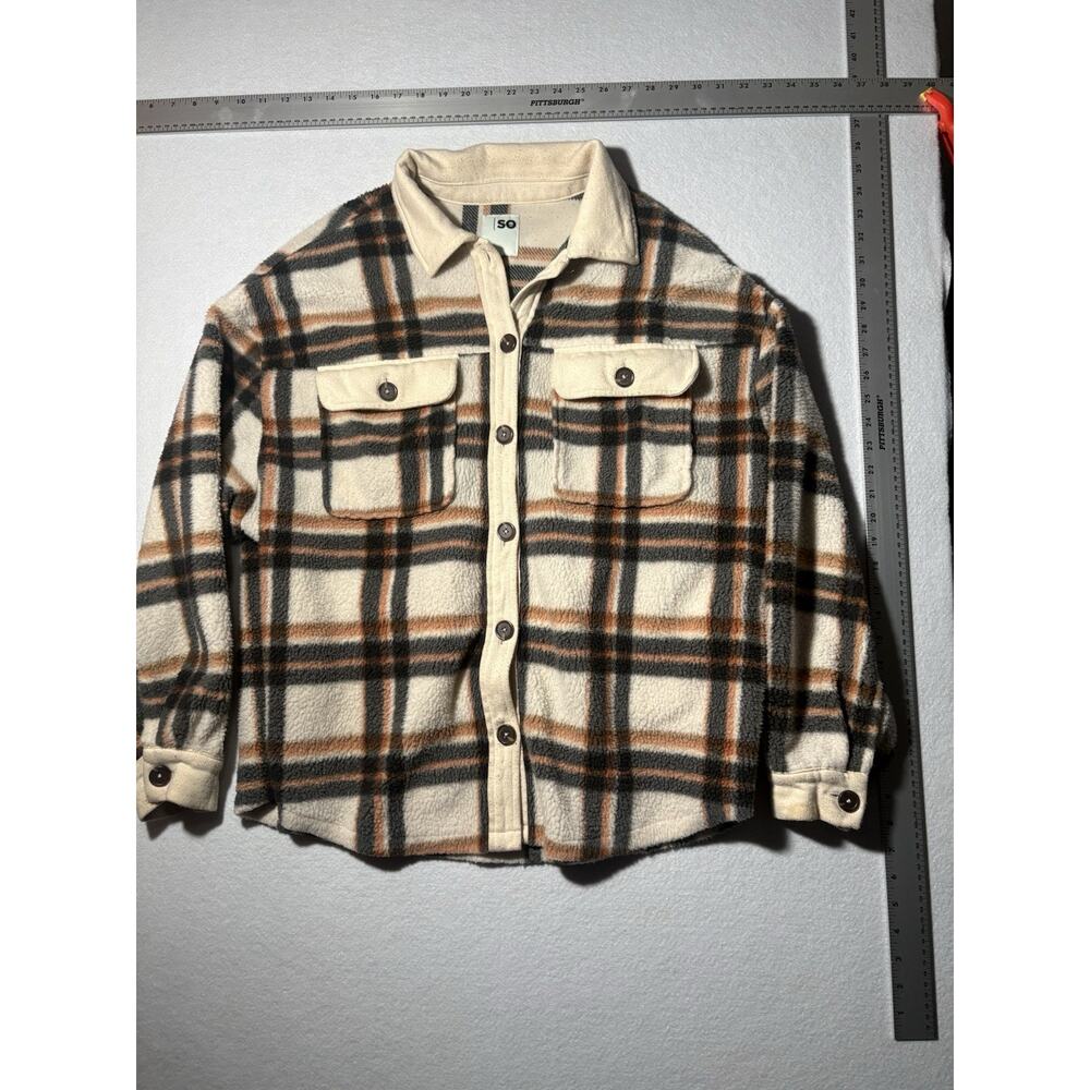 SO Brand Button Up Jacket Women’s Size Xl Brown Tan Black
